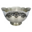 Серебряная ваза-салатница большая Черневой рисунок  40130083А05